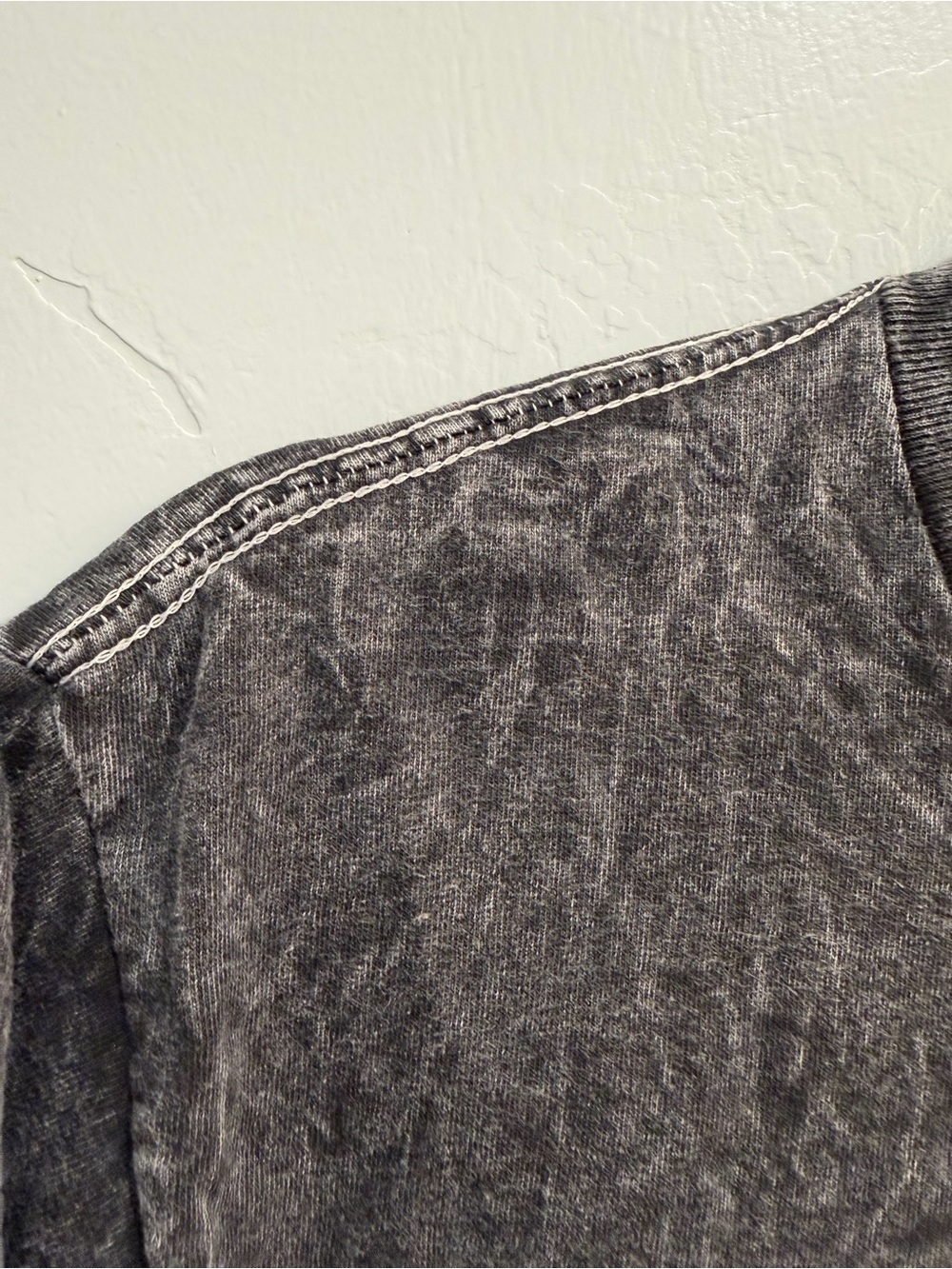 Nirvana Smiley Face Graphic T-Shirt Acid Wash Grey Black Oversized Boxy Womens M - Picture 7 of 11